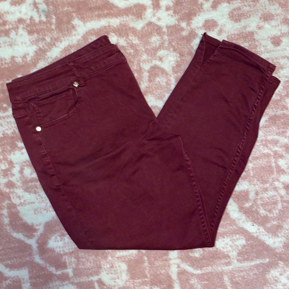 Maurices Plum jeggings size 18